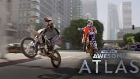 Robbie Maddison Dirtbikes Through Downtown LA & Jumps 1st Street Bridge | Atlas | People Are Awesome