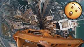 Climbing the TALLEST Crane in Dubai *450 METERS*