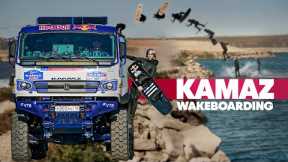Kamaz Truck Takes Wakeboarder On One Wild Ride | Red Bull Wakeboarding