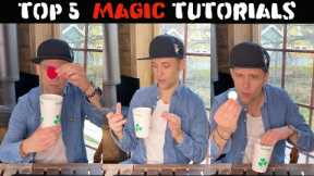 Top 5 Trick with a Cup (Tutorial)-Julien Magic @shamrockcups
