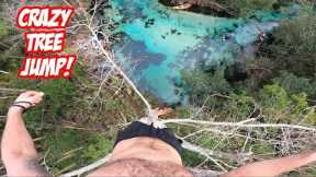 JUMPING OUT OF MASSIVE TREE! | Extreme Florida Cliff Jumping