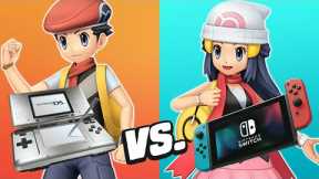 Pokemon Brilliant Diamond & Shining Pearl Trailer Comparison - Switch vs DS