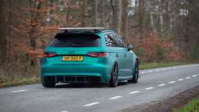 Audi RS3 8V Sportback with Armytrix Exhaust - LOUD Accelerations & Revs !