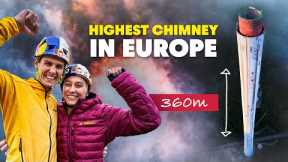 Climbing The Highest Chimney In Europe | w/ Janja Garnbret and Domen Škofic