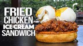 THE FRIED CHICKEN & ICE CREAM SANDWICH | SAM THE COOKING GUY