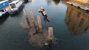 FREEZING Parkour Water Challenge - STORROR ??