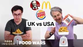 US vs UK Portion Sizes | Food Wars