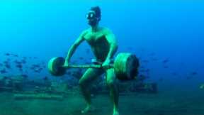 Man Does Weights Underwater | Ultimate Water Sports Compilation