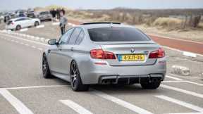 LOUD BMW M5 F10 30 Jahre with Custom Exhaust - Accelerations, Burnouts & Revs !