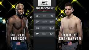 UFC Vegas 22 Free Fight: Derek Brunson vs Edmen Shahbazyan