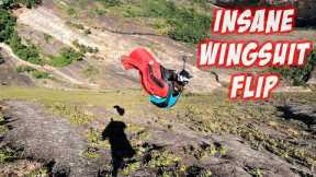 CRAZY Wingsuit Front Flip Off Brazilian Cliff!