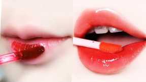 How to Makeup Lips Like Korean Girls Tutorials | Beautiful Eye Makeup | Beauty Tricks