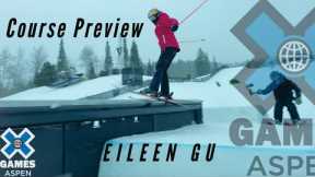 EILEEN GU: Jeep Women’s Ski Slopestyle Course Preview | X Games Aspen 2021