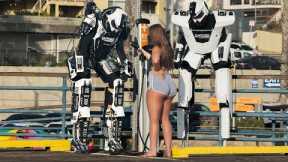ROBOT PICKING UP GIRLS PRANK PART 2! | HoomanTV