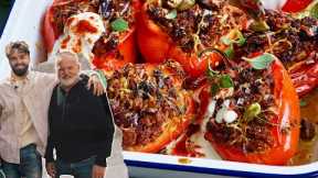 MY VEGAN DAD IS BACK with his epic STUFFED PEPPERS recipe ?