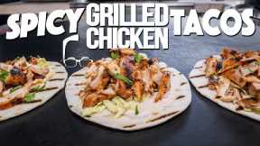 SPICY GRILLED CHICKEN TACOS | SAM THE COOKING GUY