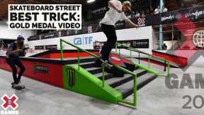 GOLD MEDAL VIDEO: Skateboard Street Best Trick | X Games 2021