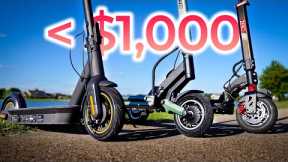 Best Electric Scooters Under $1,000!
