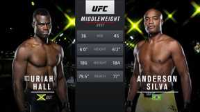 UFC Vegas 33 Free Fight: Uriah Hall vs Anderson Silva