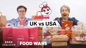 US vs UK Jollibee | Food Wars