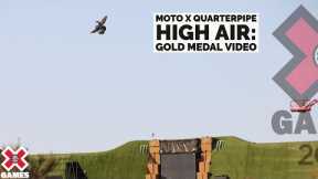 GOLD MEDAL VIDEO: Monster Energy Moto X QuarterPipe High Air | X Games 2021