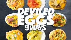 DEVILED EGGS 9 WAYS (LIKE YOU'VE NEVER SEEN THEM BEFORE...) | SAM THE COOKING GUY