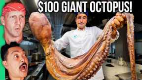 $2 Octopus VS $100 Octopus!! Huge Ocean Monster Served Five Ways!!!