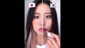 Japanese makeup vs Korean makeup | #jbeauty #kbeauty | Beauty Tricks #shorts 20