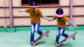 These Talented Skateboarding Twins Will Brighten Up Your Day | Ultimate Kid Prodigies