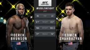 UFC Vegas 36 Free Fight: Derek Brunson vs Edmen Shahbazyan