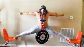 Bodybuilder Does Splits With Weights | Super Strength IRL