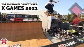 TOP 5 MOVES OF DAY 3 COUNTDOWN | X Games 2021