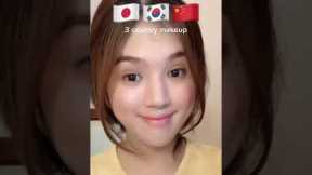 How do you think? Japan vs Korean vs China Makeup | Beauty Tricks #shorts 9