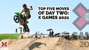 TOP 5 MOTO MOVES OF DAY 2 COUNTDOWN | X Games 2021