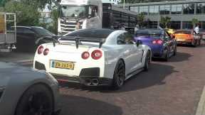 Modified Nissan GT-R's TAKEOVER Car Meet !