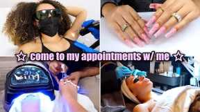 ☆ COME TO MY APPOINTMENTS WITH ME! (nails, lashes + more!)