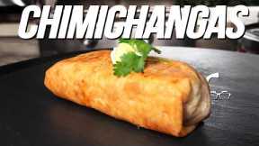 INSANELY DELICIOUS CHICKEN CHIMICHANGAS | SAM THE COOKING GUY
