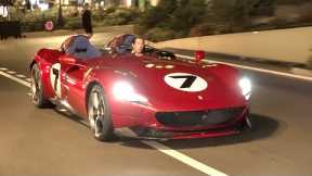 Ferrari Monza SP2 - Start Up & Driving in Monaco !