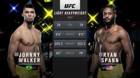 UFC Vegas 38 Free Fight: Johnny Walker vs Ryan Spann