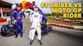 F1 Driver Vs MotoGP Rider: Go Kart Racing | Yuki Tsunoda Vs Taka Nakagami