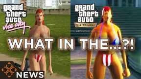 GTA Trilogy's Wonky Character Models and Spelling Mistakes are Too Funny