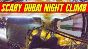 SCARY NIGHT CRANE CLIMB IN DUBAI
