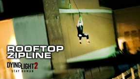 Scary rooftop zipline (WOULD YOU DO IT?) ?