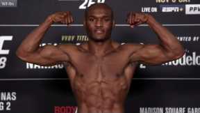 Kamaru Usman is First to the Scale at the UFC 268 Weigh-in