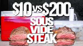$10 VS. $200 SOUS VIDE STEAK TEST (DO YOU REALLY NEED AN EXPENSIVE MACHINE?) | SAM THE COOKING GUY
