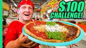 $100 Mexican Street Food Challenge!! BEST Street Food in Mexico City!!