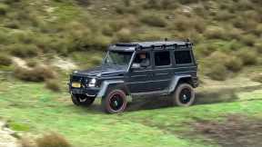 BRABUS Mercedes G500 4x4² with Straight Pipes - Acceleration, Revs & Going Off-Road !