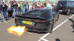 Lamborghini Aventador with Capristo Exhaust - LOUD Revs, Flames & Accelerations !
