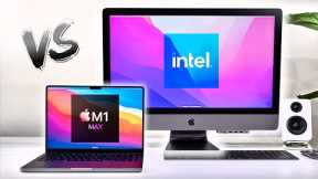 $4,000 M1 Max MacBook Pro vs $6,000 iMac Pro!