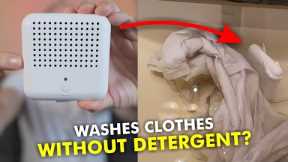 Portable Clothes Washer Uses No Detergent... but does it work?